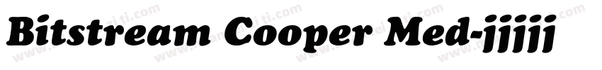 Bitstream Cooper Med字体转换